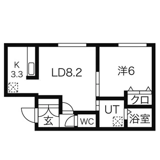 グランドサクセス月寒中央【3階】の間取り