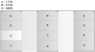 クラスター野沢【1階】の間取り