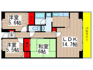 ルーチェ緑が丘【1階】の間取り