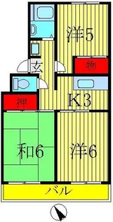 プレジール1番館【1階】の間取り
