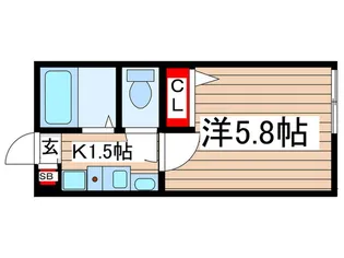 ルココン平井【2階】の間取り
