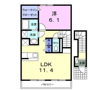 シリウス相生【2階】の間取り
