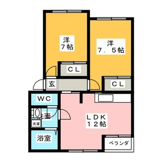 コンフォースFUJI【1階】の間取り
