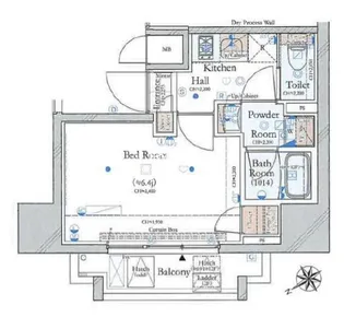 コンシェリア新橋SIX【10階】の間取り