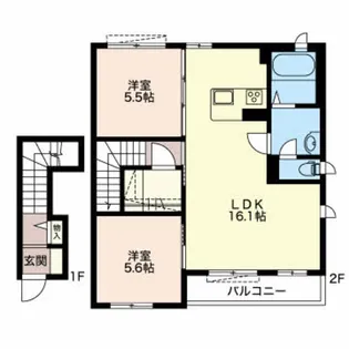 ウイング曳馬【2階】の間取り