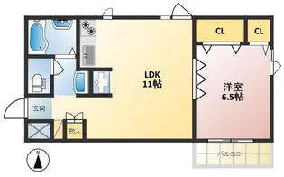 アナンハイツ【1階】の間取り