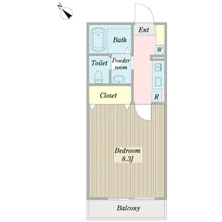 ロベリアハイツ【1階】の間取り