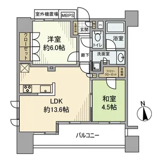 ライオンズ川越新富町【11階】の間取り