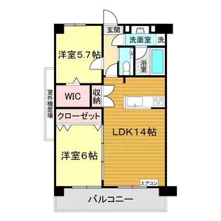 ブランジュ ルラーシュ小郡【9階】の間取り