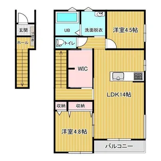 クレストガーデン【2階】の間取り