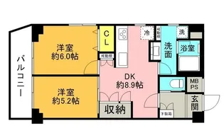 ニックハイム深川【6階】の間取り