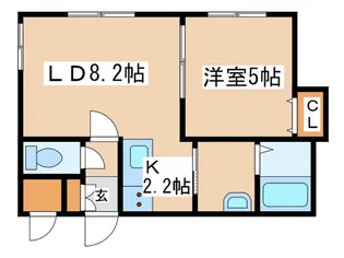 MTガーデンNorth III【2階】の間取り
