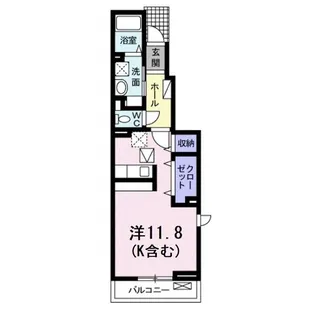 プリムローズA【1階】の間取り