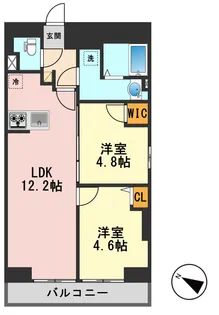 Alivis篠崎【3階】の間取り