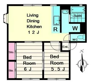 サンクエストII【1階】の間取り