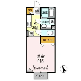 デジール II【2階】の間取り