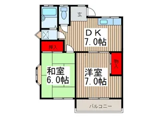 グリ-ンメゾン榎本【2階】の間取り