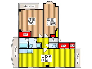 カーザ・パウリスタ【3階】の間取り