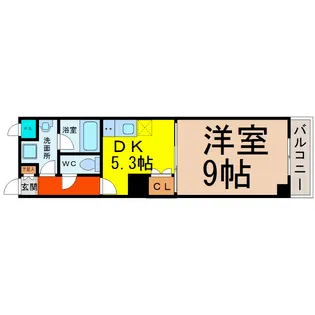 レジディア東桜【5階】の間取り