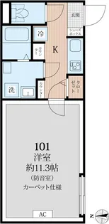 ラシクラス西落合【1階】の間取り