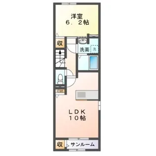 ブライトレジデンスA,B,C,D,E,F【2階】の間取り