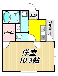 フジパレス立花町I番館【2階】の間取り