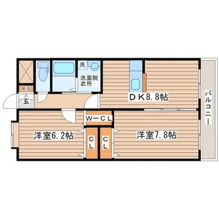 ナッツコート【4階】の間取り