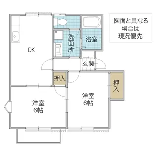 サニーハイツ B棟【2階】の間取り