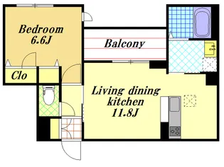 プランドール【1階】の間取り