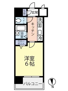 グランヴァン中野江古田【8階】の間取り