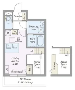 My Style vintage 若宮【1階】の間取り