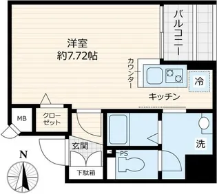 フェルクルールプレスト押上II【2階】の間取り