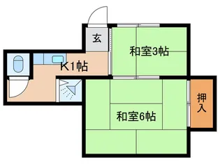 鈴蘭荘【2階】の間取り