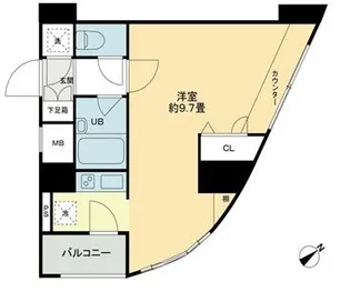 クロスレジデンス蒲田【6階】の間取り