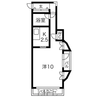 シャレード藤I【1階】の間取り