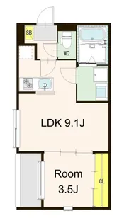 Fleur Kai【3階】の間取り