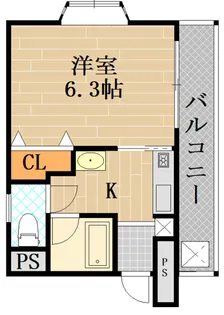 ドミール豊秀【2階】の間取り