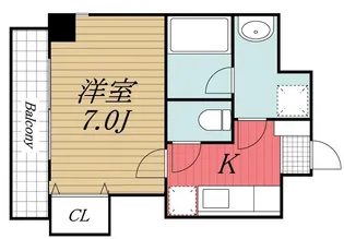 イイノガーデンマンション【5階】の間取り