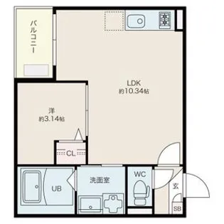 Jack meijihommachiII【1階】の間取り