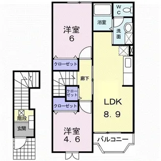 アベニール【2階】の間取り