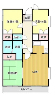 小倉広沢マンション【1階】の間取り