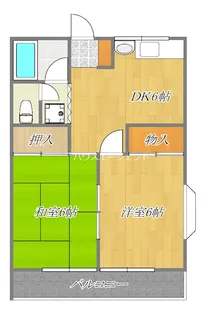 ヴェールハイツII【1階】の間取り
