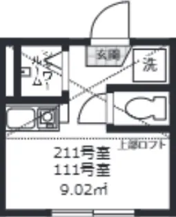 アミティエ東小岩【1階】の間取り