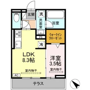 コート中田【1階】の間取り