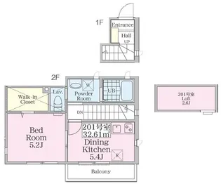 ミル・ソレイユ狛江【2階】の間取り