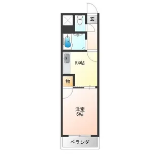 エフアール丸山通【2階】の間取り
