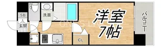 レジュールアッシュ梅田WEST GATE【8階】の間取り