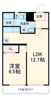 ロイヤルコーポ富士【2階】の間取り
