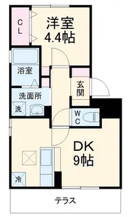 セジュール古橋III【1階】の間取り