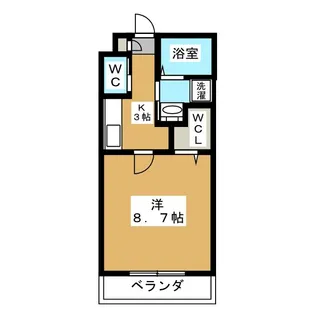 グランディール千代田【2階】の間取り
